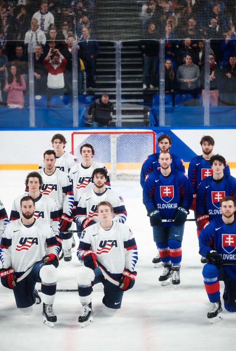 USA vs Slovakia hockey :Match
